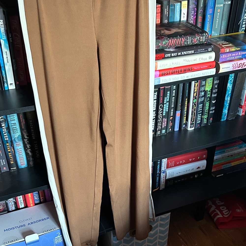Tan Boot Cut Pants